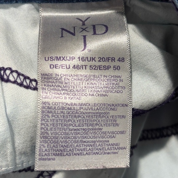 NOT YOUR DAUGHTER JEANS Sz 16 NYDJ Samantha Slim Mid-Wash High Rise Jeans - Picture 8 of 9